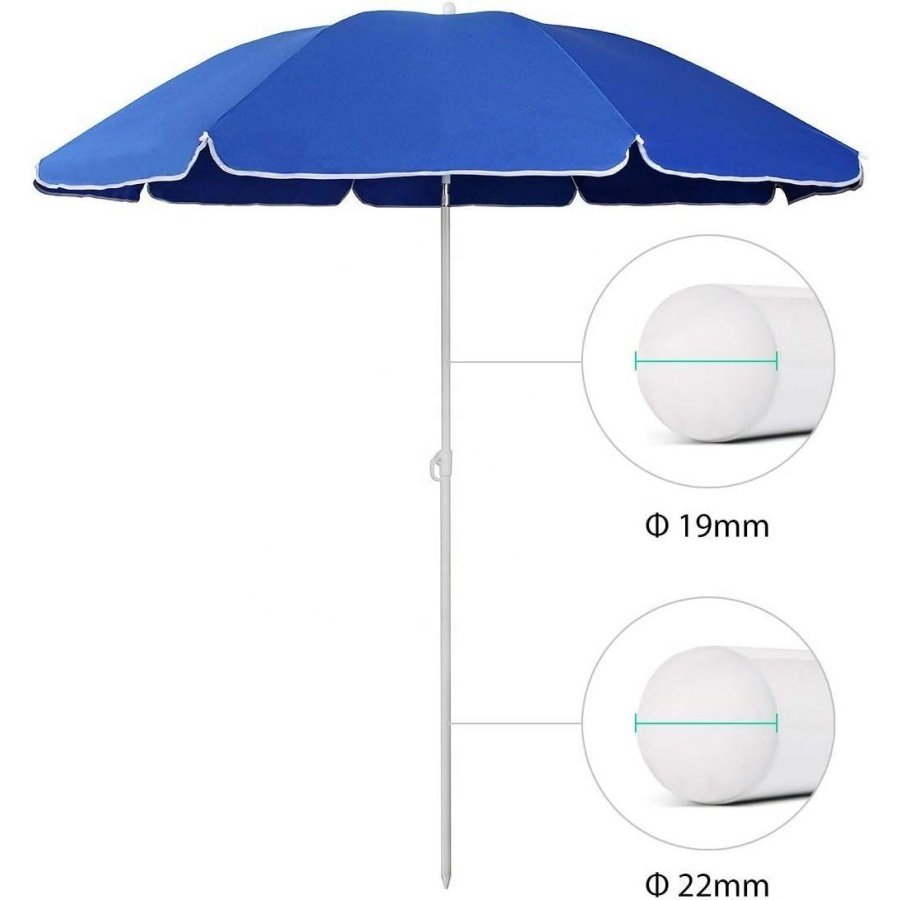 Пляжный зонт 6FT с якорем, наклоном и сумкой