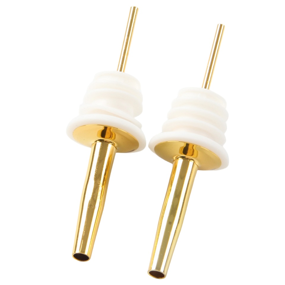 Leakproof Strong Rubber Seal Stoppers Classic Bartender Bottle Pourer Stainless Steel Wine Pourer