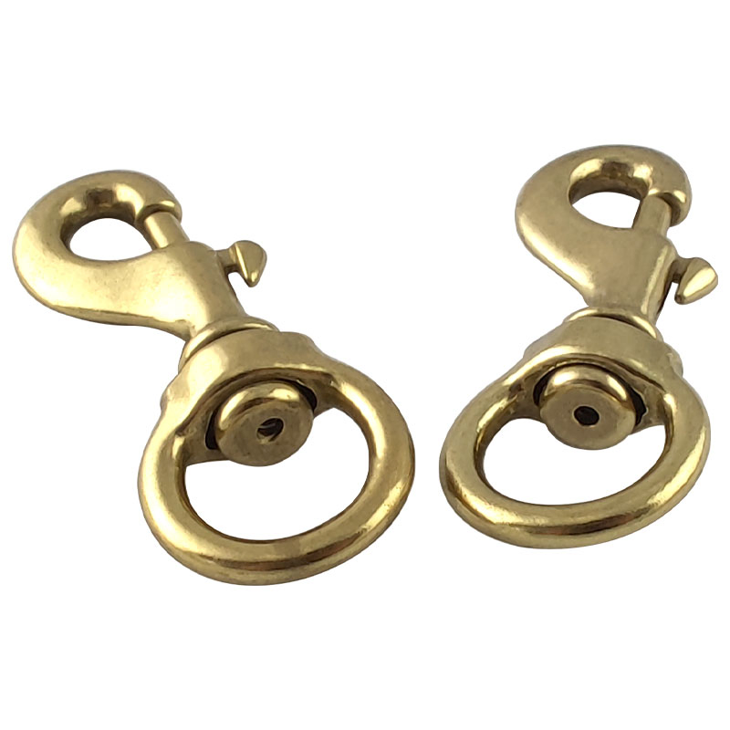 Swivel Spring Hooks Brass Eye Snap Trigger Hooks Solid Brass Snap Hook