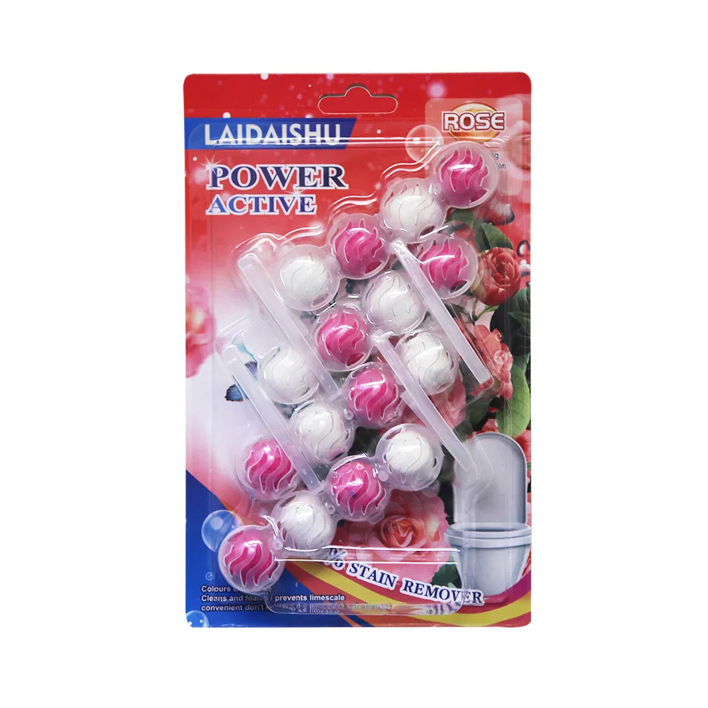 16-Ball Blue Bubble Toilet Cleaner Hanging Spirit Deodorization Odor Removal Ball