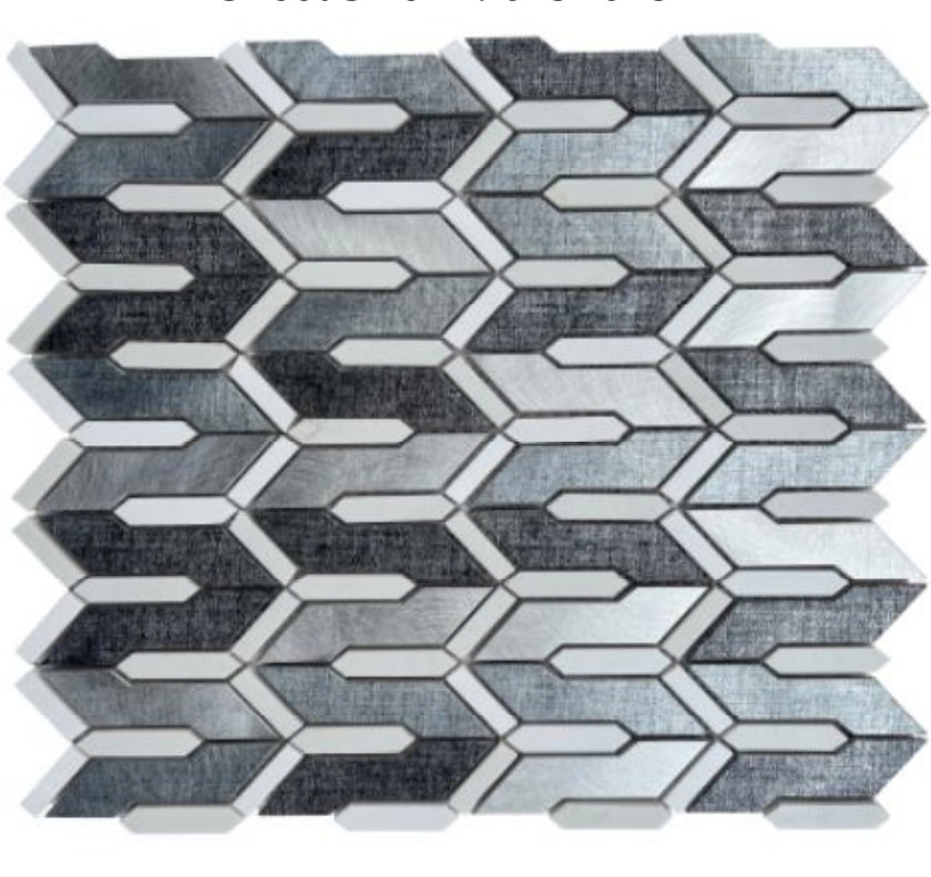 Stylish Zi Shaped Aluminum Mosaic Tiles for Stunning Wall Decor