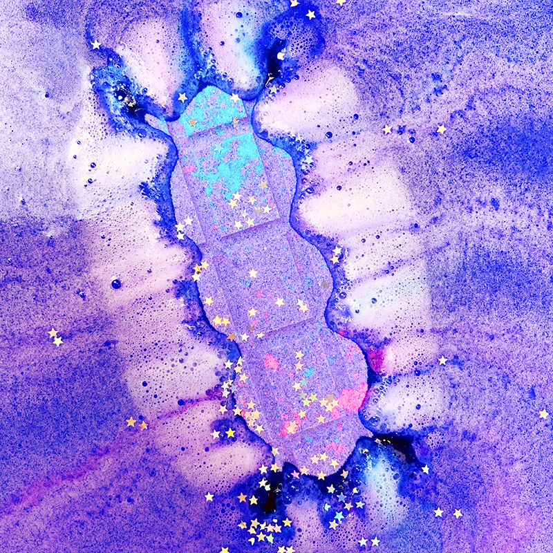 Natural Organic Vegan Glitter Boule Bombes De Bain Bubble Bath Bomb