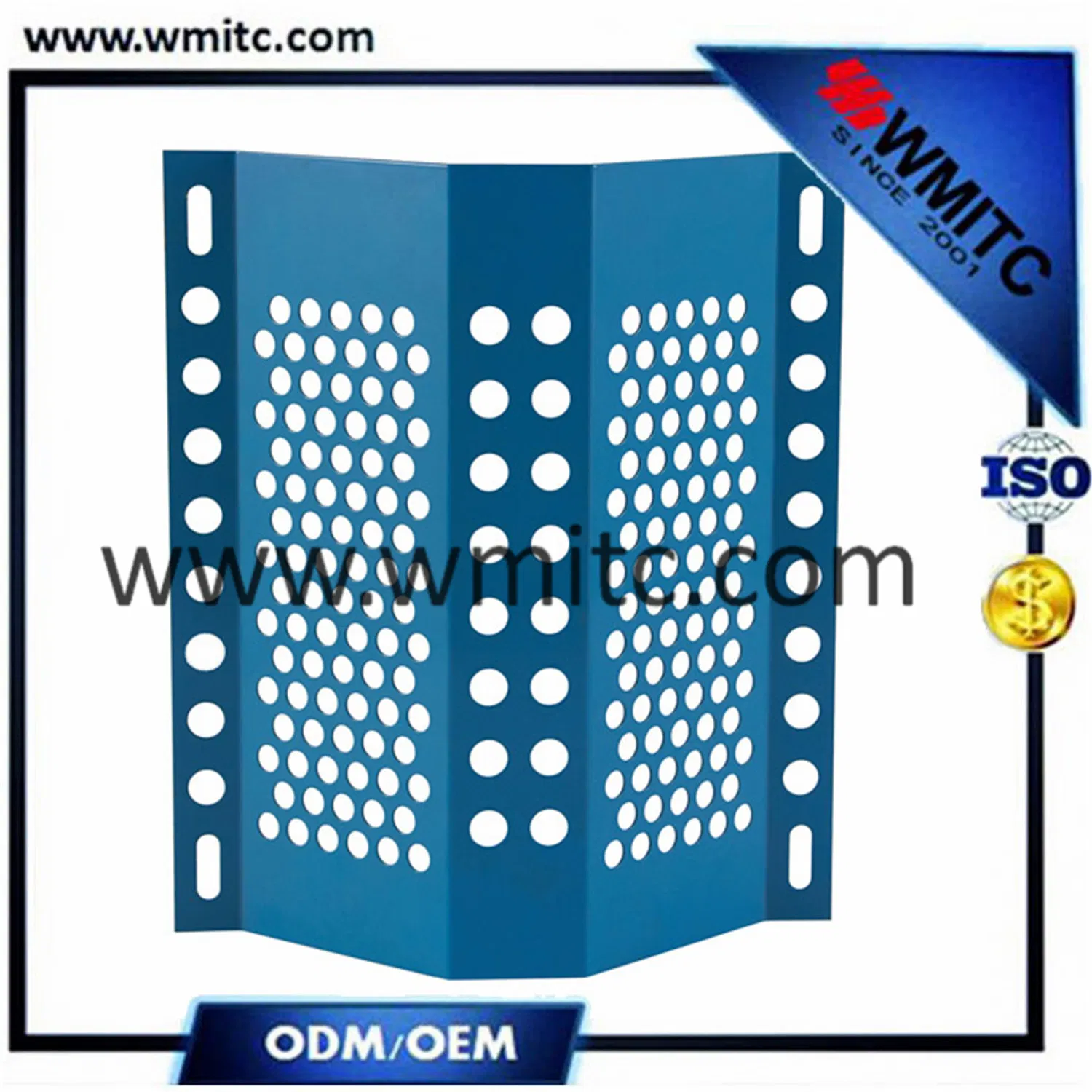 RSf-Zp562 Walmax Colorful Perforated steel sheet Anti-Climbing Steel Fence Panel