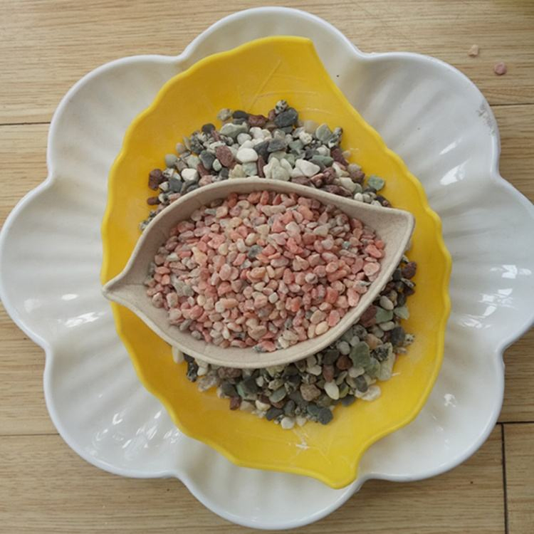 Pebbles Washed Colored Crushed Stones Permeable Surfaces Terrazzo Park Paving Garden Landscaping