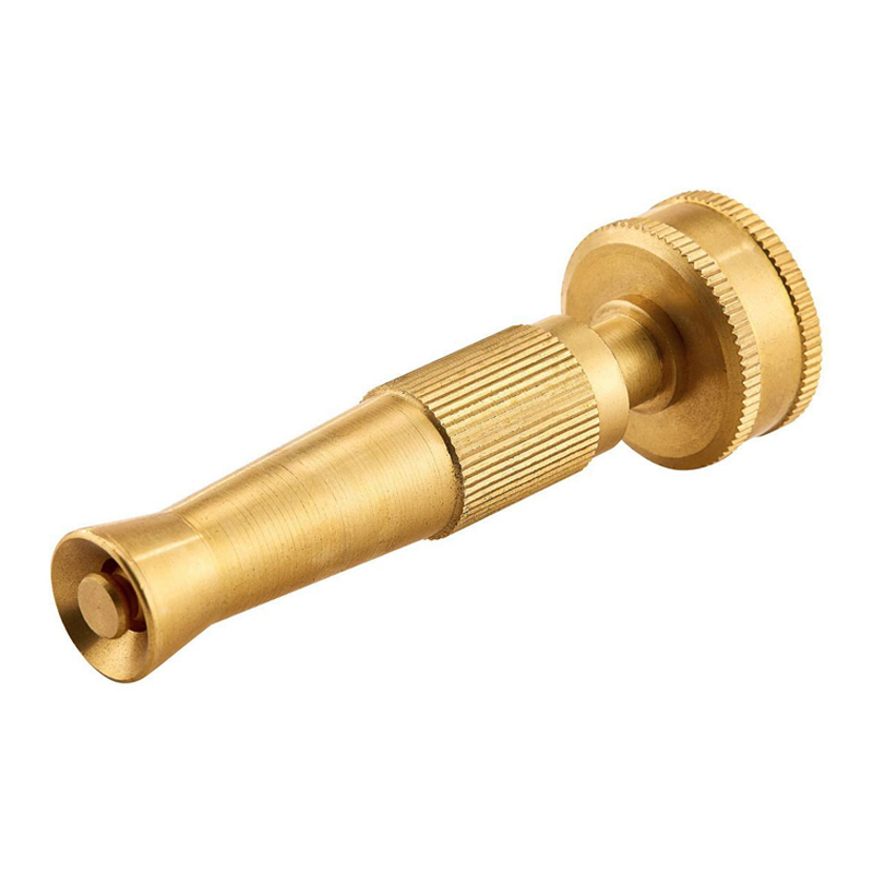 Adjustable Power Sprayer Brass Twist Garden Hose Nozzle
