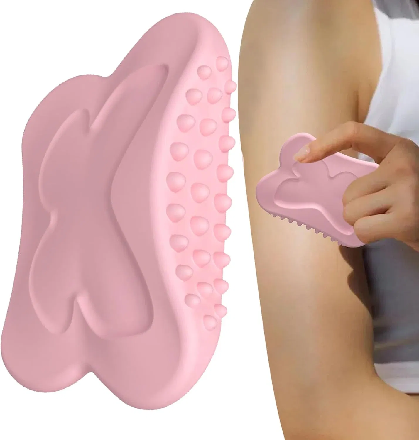 Reusable Lifting Daily Massaging Care Solution Facial Scraping Massage Board Facial Skin Scraper Board Silicone Lymphatic Contour Face