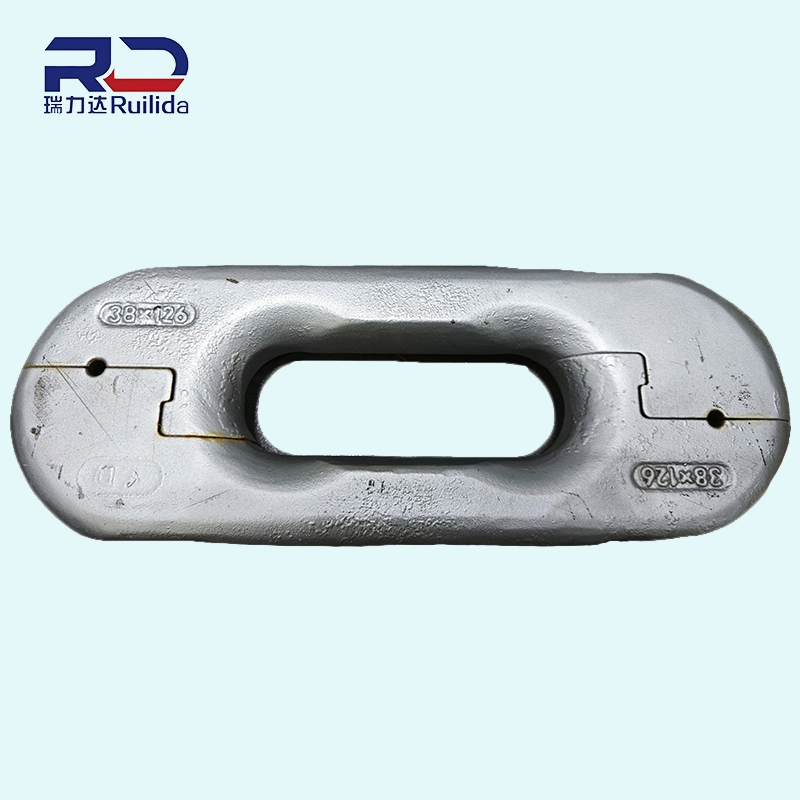 48*152mm Mining Chain Flat Connector, Vertical Connecting Ring, End Connection