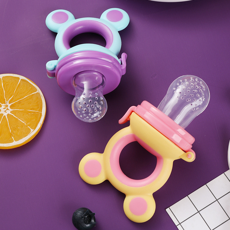 Fresh Food Nibbler Baby Pacifiers Feeder Kids Fruit Feeder Nipples Feeding Safe Baby Supplies Nipple Teat Pacifier Bottles