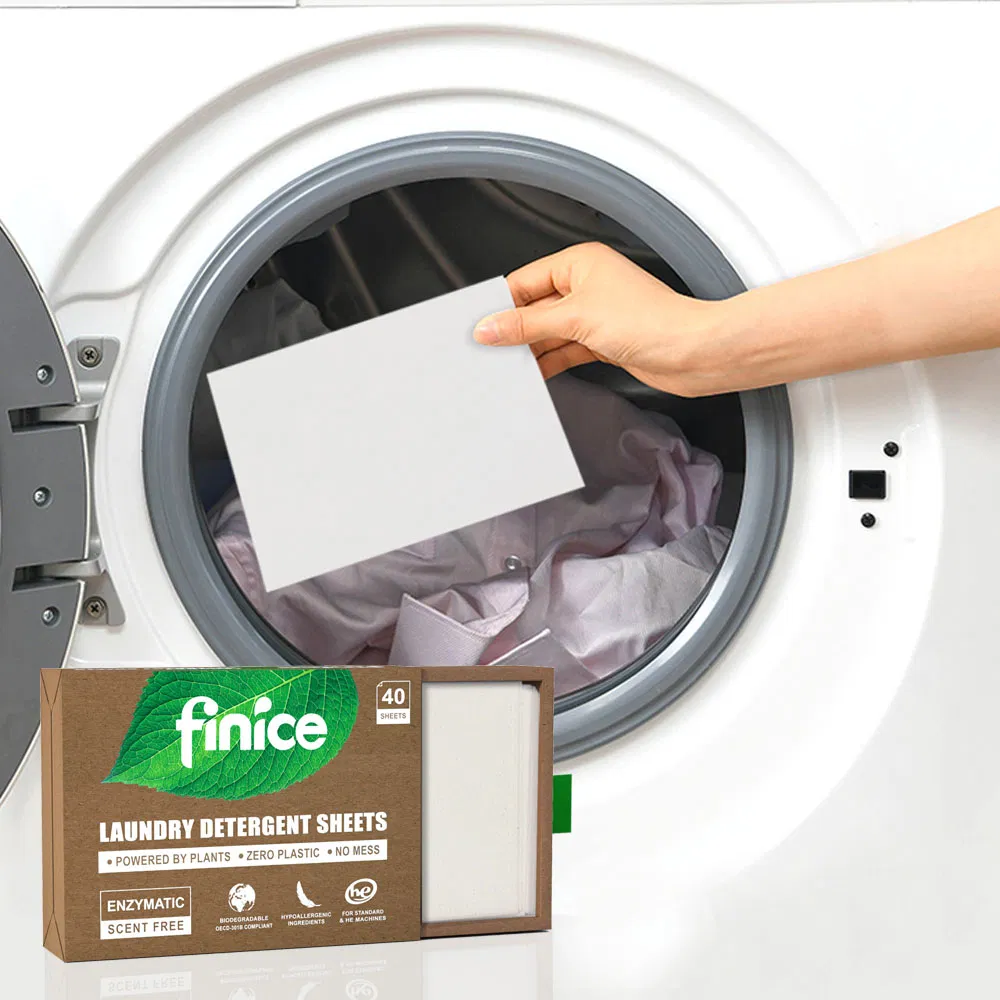 Finice Eco Friendly Biodegradable Laundry Detergent Sheets Laundry Paper Laundry Strips