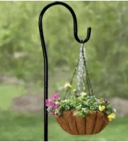 Shepherds Hook for Hanging Plant Baskets, Bird Feeders
