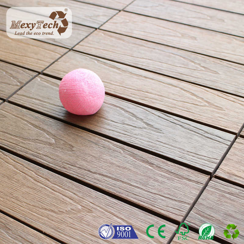 Easily Assemble Co-Extrusion Deck Tile Interlocking System for Balcony