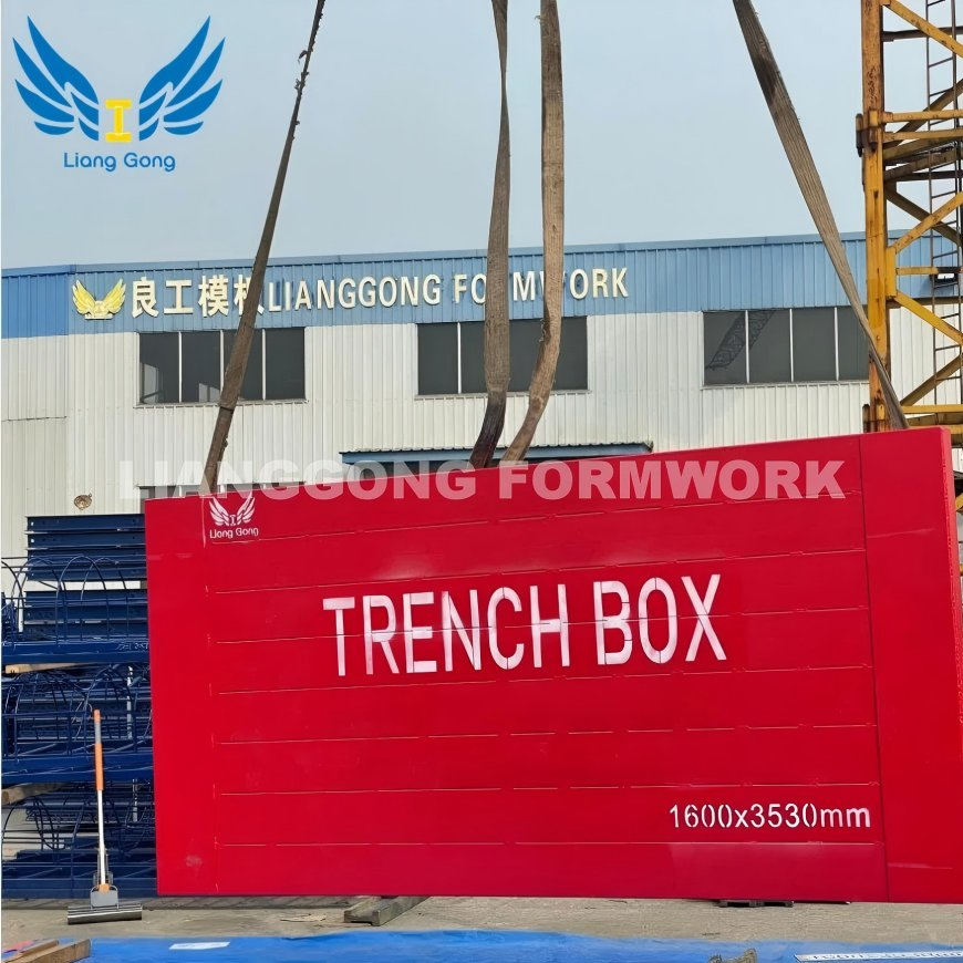 Wholesales China Lianggong Formwork Manufacturer Steel Shoring Trench Box for Ditch Construction