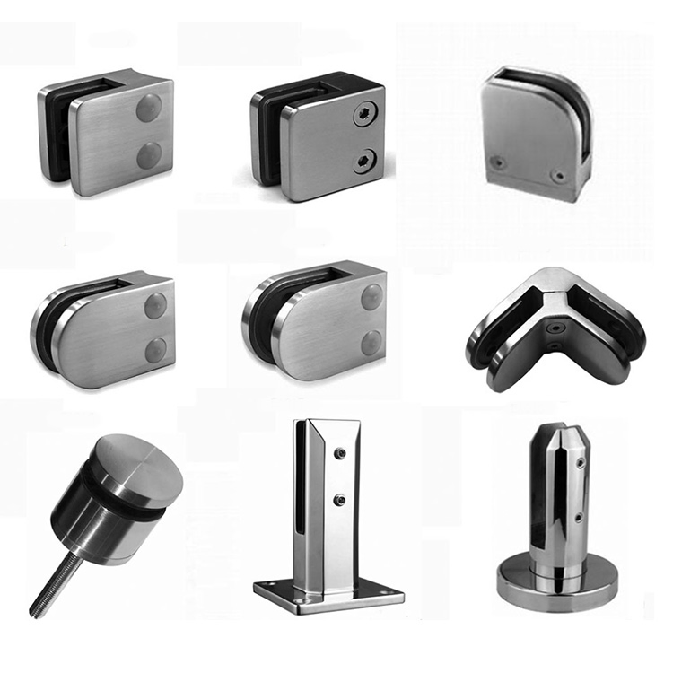 Heavy Duty Stainless Steel Glass Clamp Shower Patch Fitting
