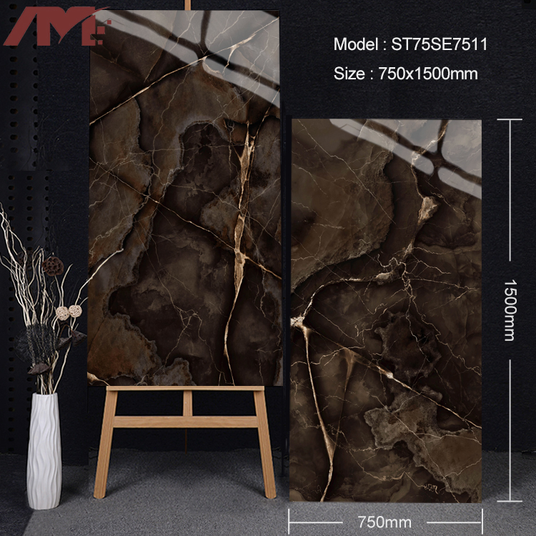 Marble Slab for Bathroom Glazed Porcelain Sintered Stone 750mm*1500mm