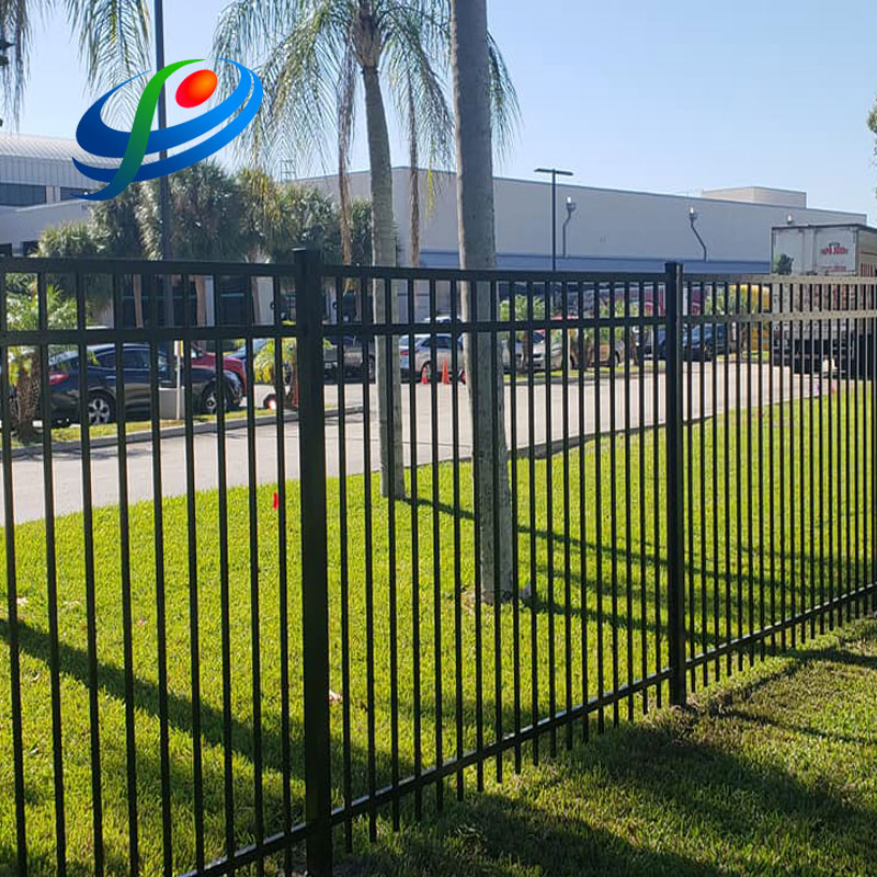 Black Powder Coated Automatic Driveway Gate Main Gate Design Sliding Gates Metal Entrance Outdoor