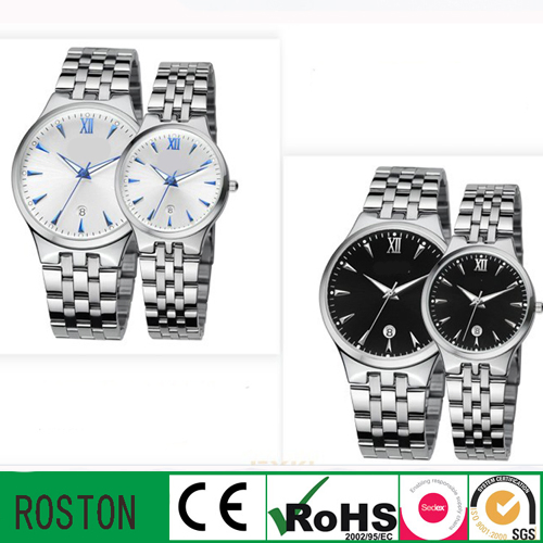 Japan Quartz Movemeent Couple Wristwatch
