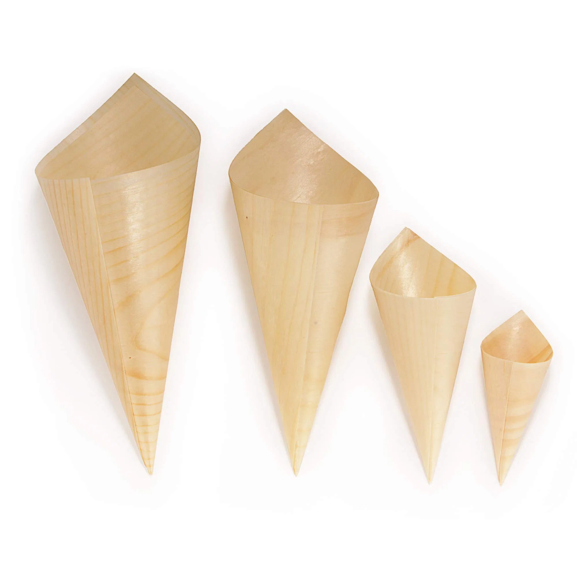 Food Containers Disposable Wooden Cone