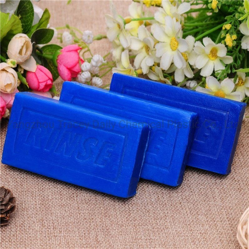 Eco-Friendly Blue Extract Solid Soap Pure Vegetable Oil Base Laundry Detergent