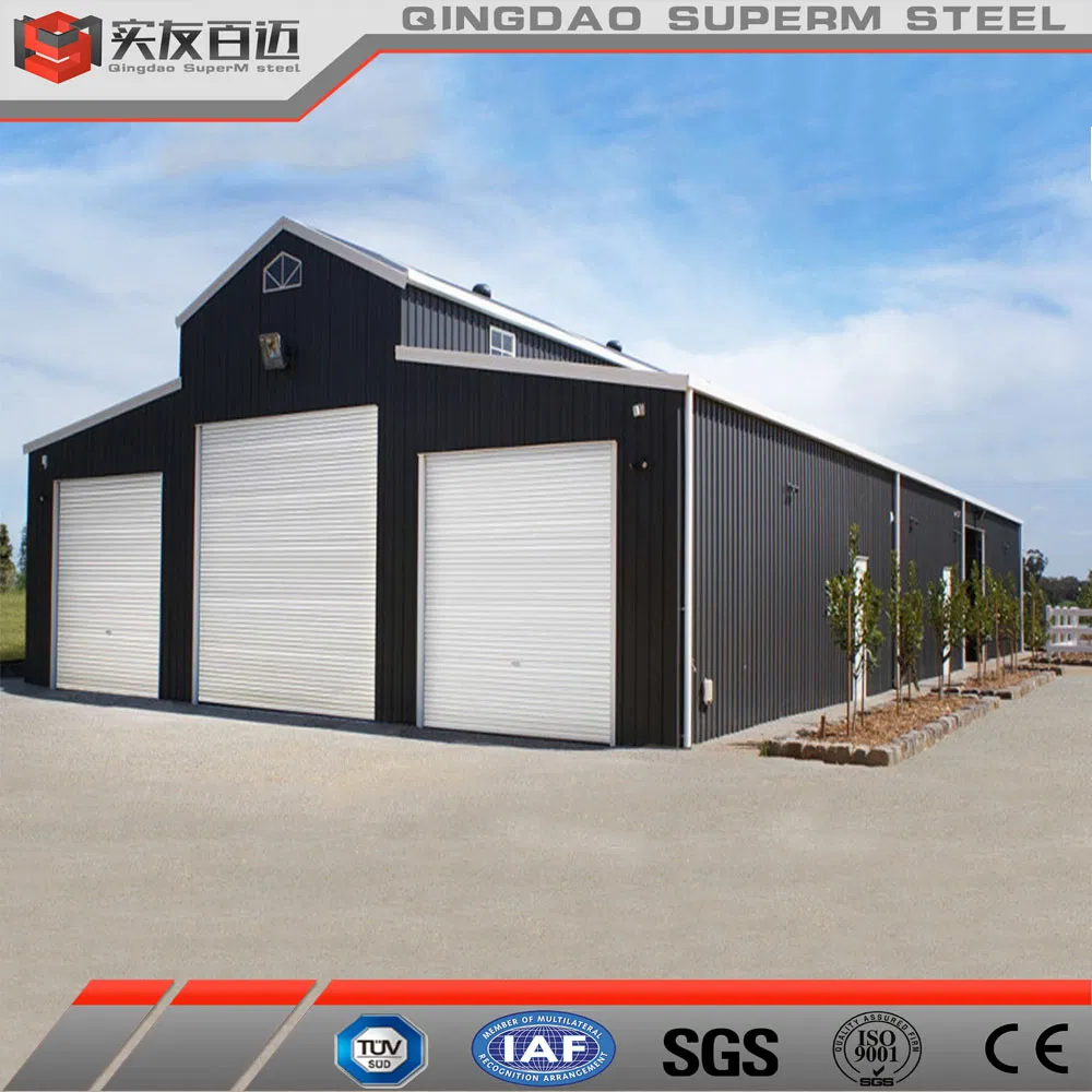 Qingdao Superm Storage Agricultural Pole Metal Barns Prefabricated Steel Structure Barn