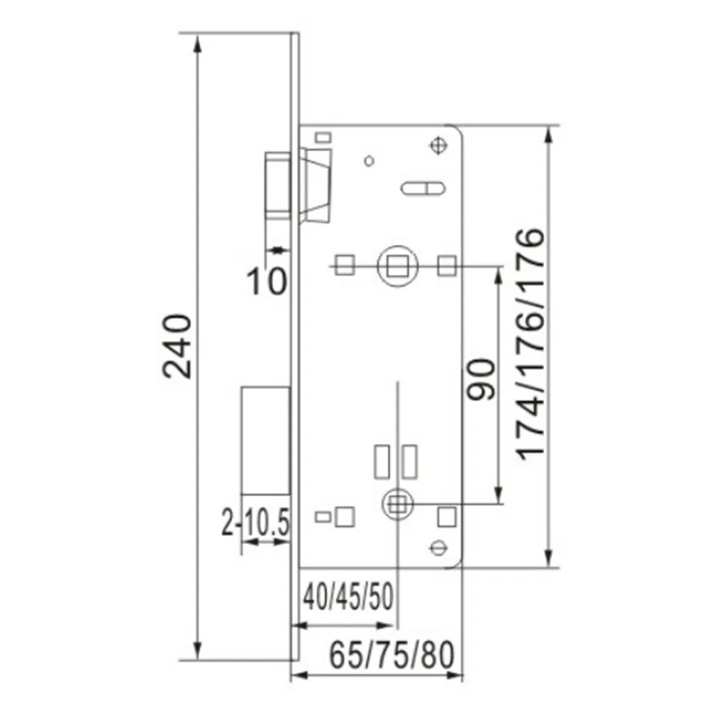 Commercial-Grade Cylinder Lock, Anti-Theft Door Lock