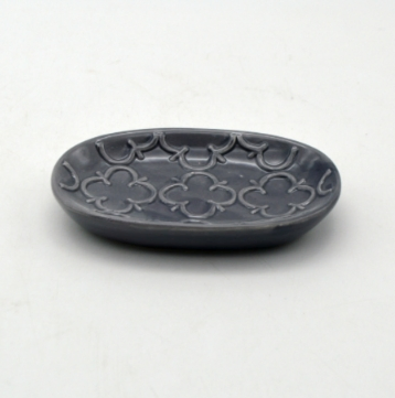 Elegant Style Single Ceramic Soap Dish Great Look Guest Bathroom Accessories