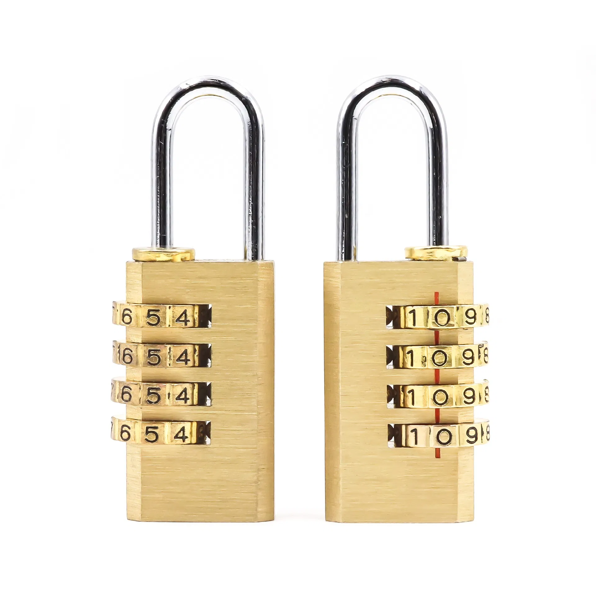 Brass Hard Door Locker Luggage Safe Storage Lock Colorful Combination Padlock with 4 Digit