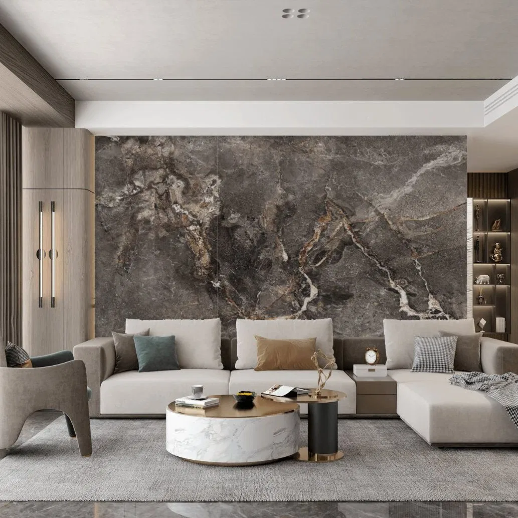 Loft-Style Sintered Stone Marble Porcelain Tiles 1200*2400mm Flooring Wall Tiles for Open, Industrial-Inspired Spaces