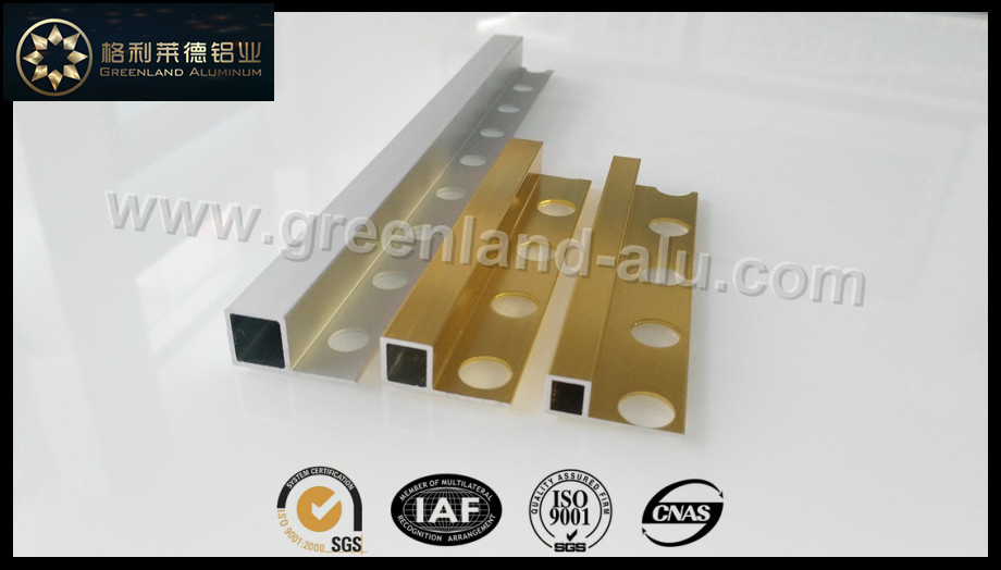 Matt Gold Square Box Tile Trim