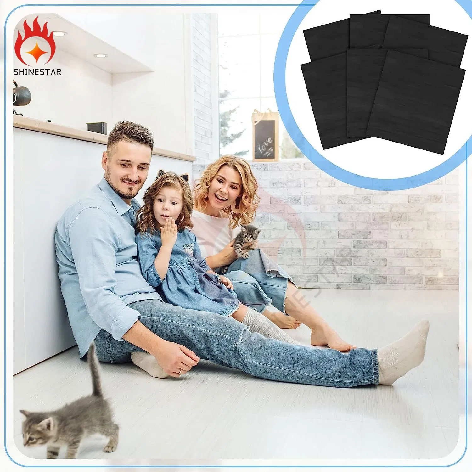 Black Opaque Plastic Cat Litter Trash Reinforcement Material Bag