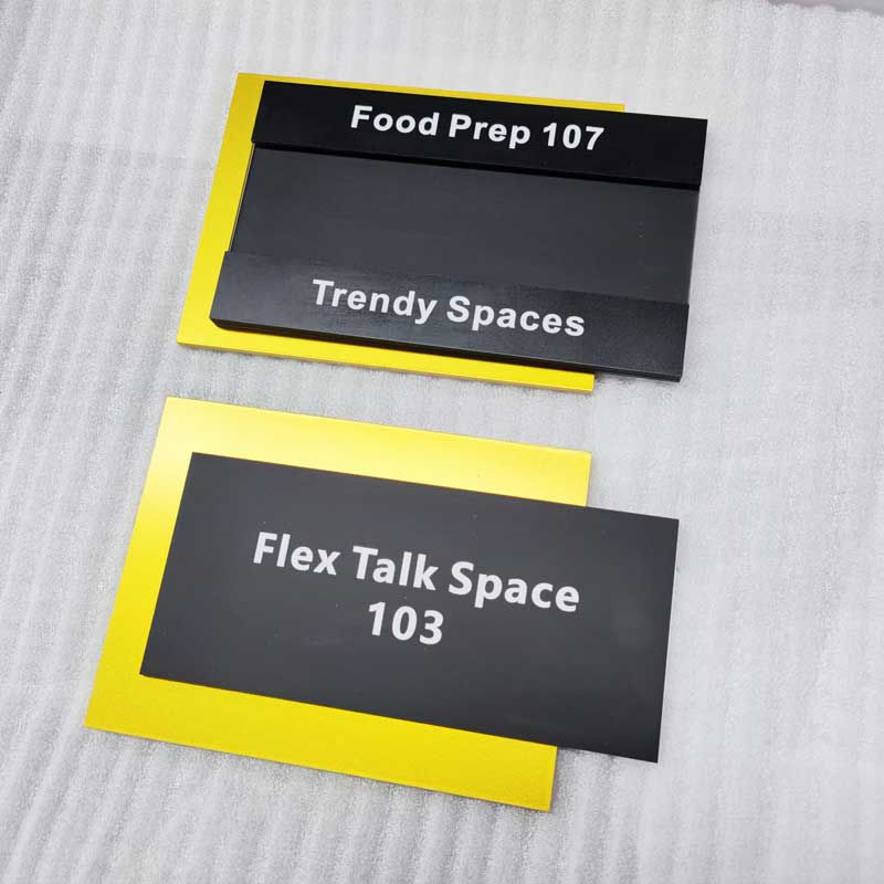 Ezd Stainless Steel and Aluminium Changeable Hourse Room Office Logo Sign Plaques