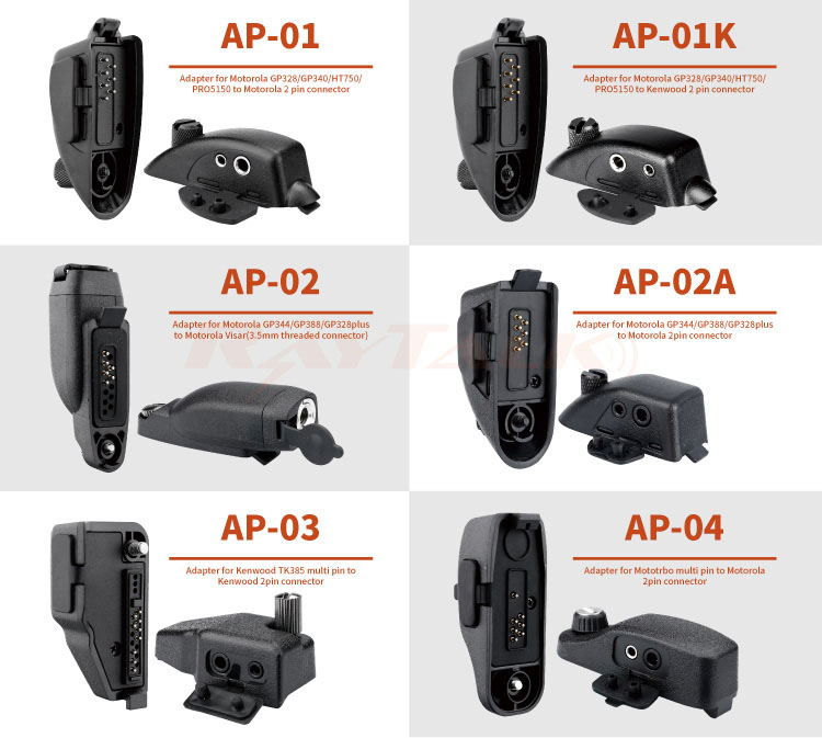 Ap-04-M1 Two Way Radio Audio Adapter for Motoro-La Multipin to 2pin