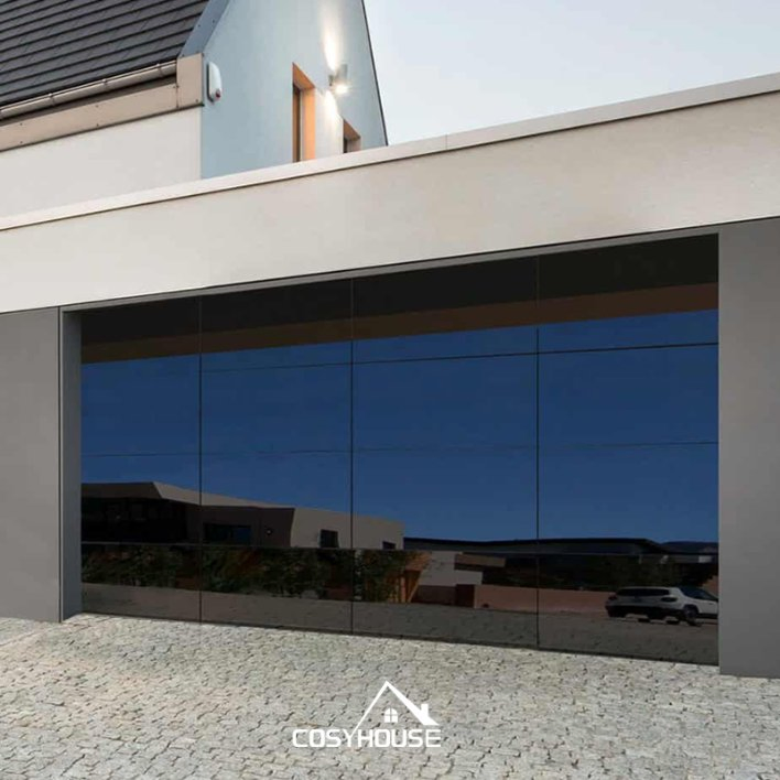 Modern Aluminum Bi-Fold Garage Door for Residential Villa