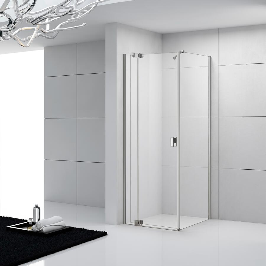 Hinge Shower Door 8mm Tempered Glass with 0-100mm Big Size Adjustment Factory Price