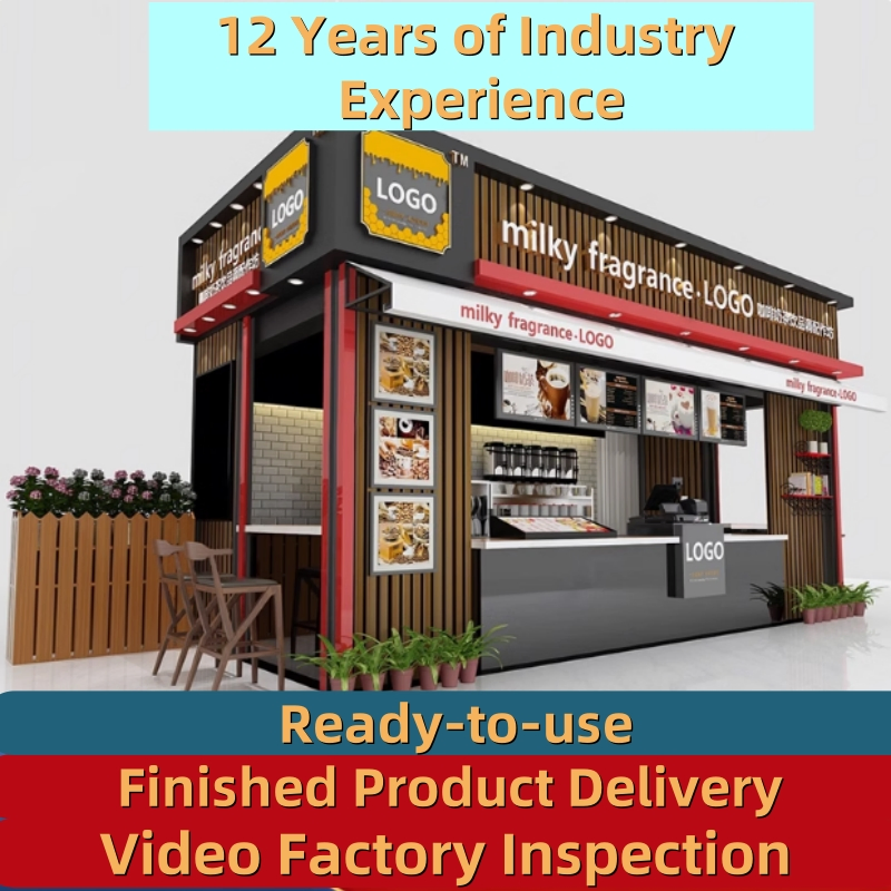 Scenic Movable Kiosk Coffee Shop Coffee House Ticket Hall Commercial Street Movable House