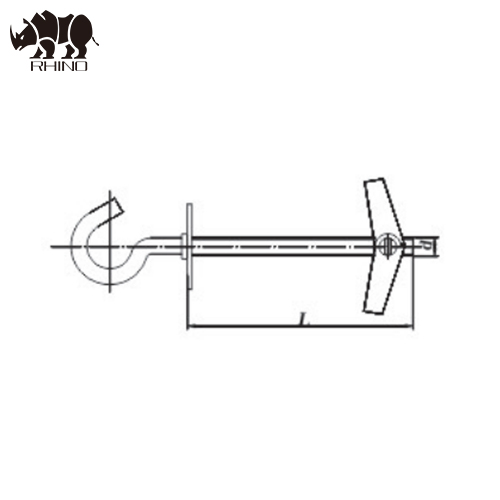 Butterfly Toggle Anchors Spring Toggle Anchor with Hook