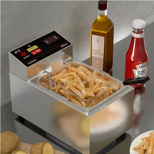 Stainless Steel Commercial Electric Potato Deep Fryer for Restaurant Hotel Food Shops