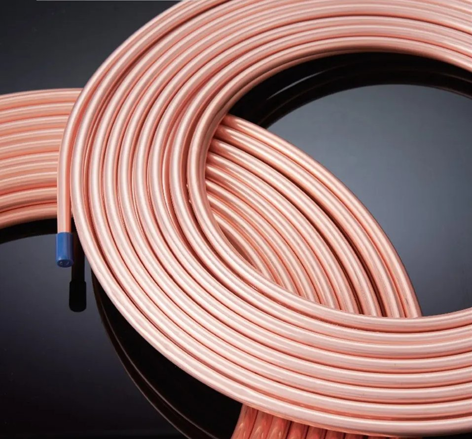 ASTM B88 Copper Tube/Pipe 1/4 3/8 5/8 Inch ASTM B280 C12200 C2400 Pancake Coil for Air Conditioning