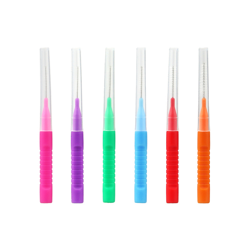 Multiple Size I-Shaped Orthodontic Interdental Brush Oral Cleaning Reusable for Brace