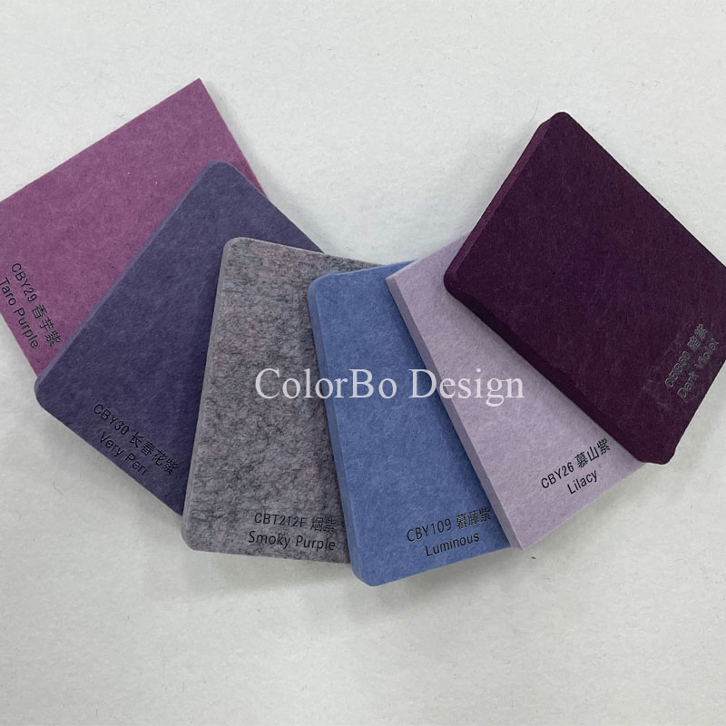 Decorative 100% PET Polyester Fiber Acoustic Panel for Ceiling