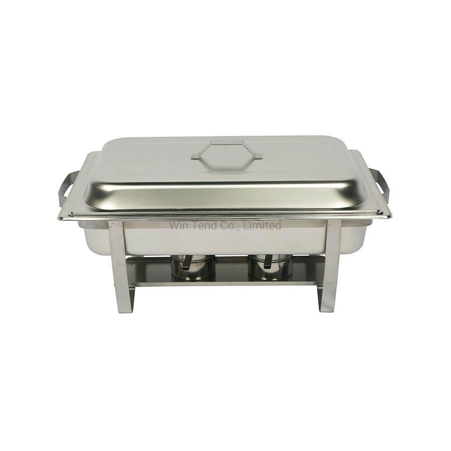 Hot Sale Electrolytic Stainless Steel Economic Buffet 433 Chafing Dish with Fuel Holder