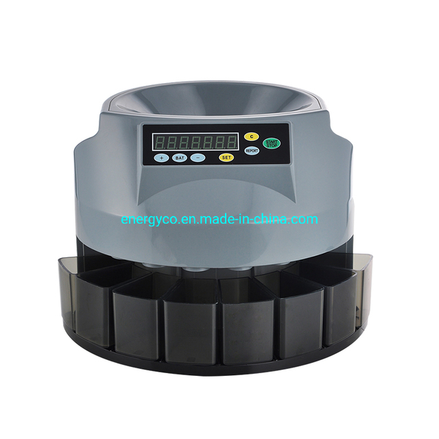 High Accuracy Coin Counter&Sorter High Quality for Most Currency with LED Display, Bank Machine