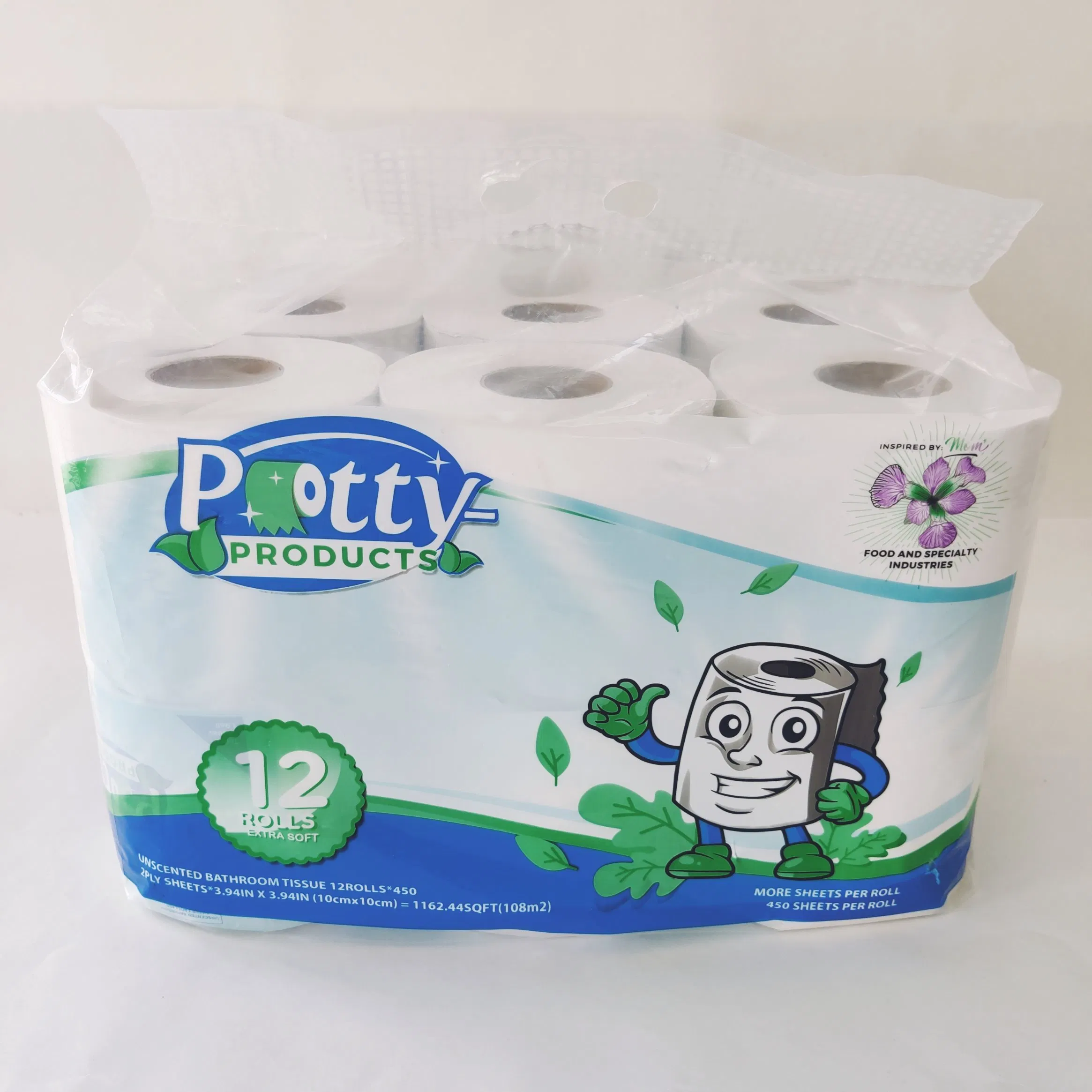 OEM/ODM Factory Wholesale Eco-Friendly Custom Household Soft Premium Bathroom Jumbo Roll Toilet Paper Tissue