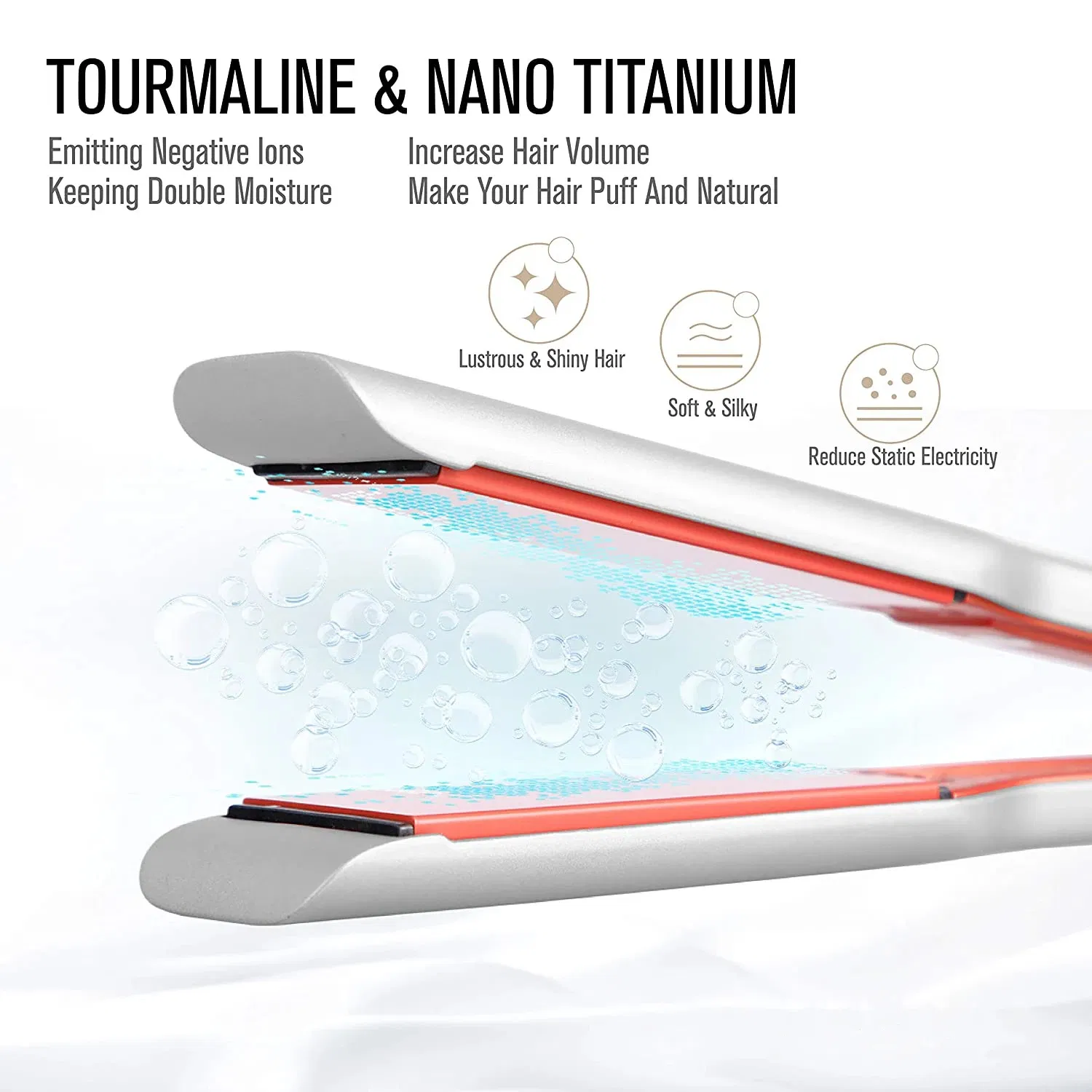 High Power Titanium Hair Straightener for Sleek, Smooth Hair