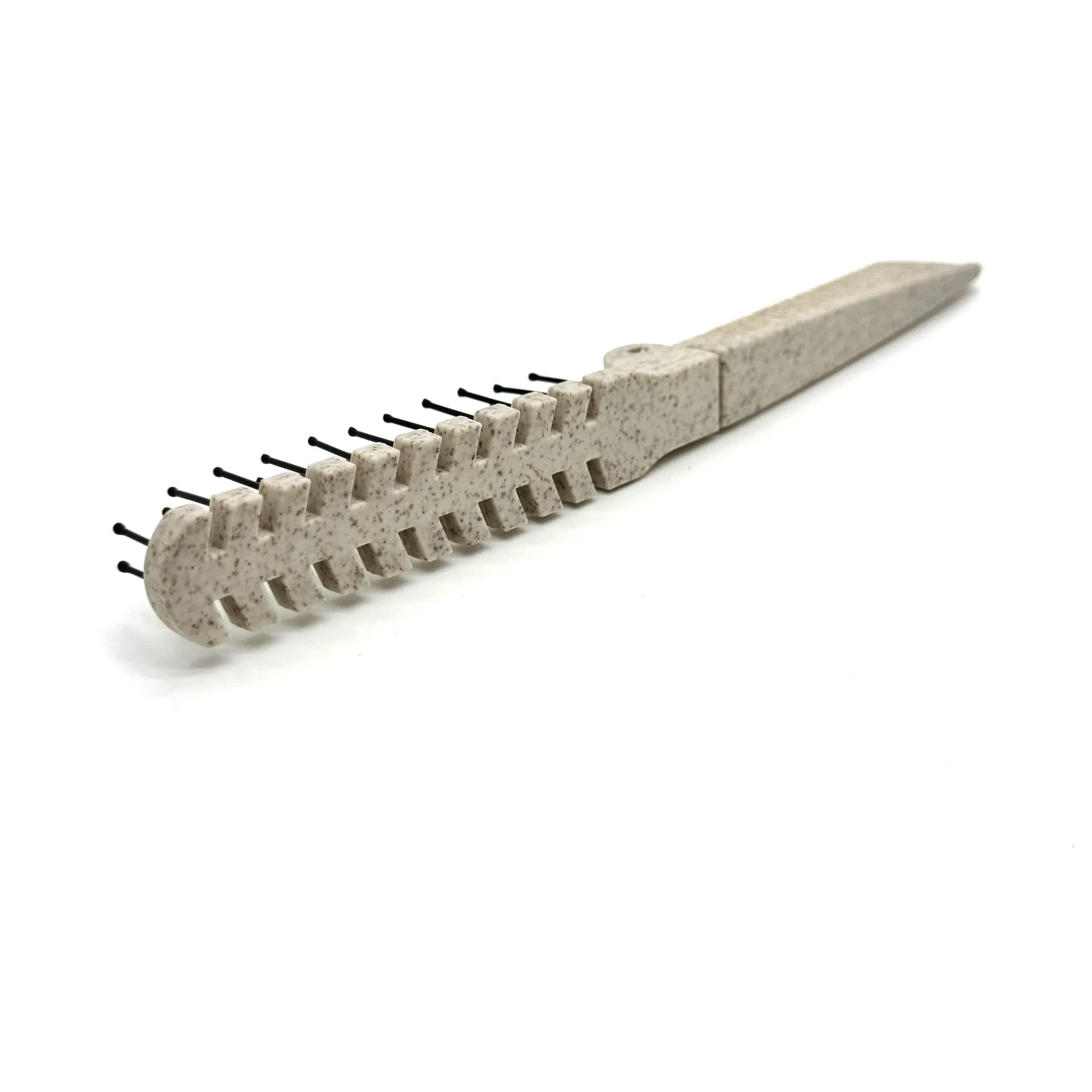 Eco-Friendly Straw Folding Comb for Stylish Hair Care 07