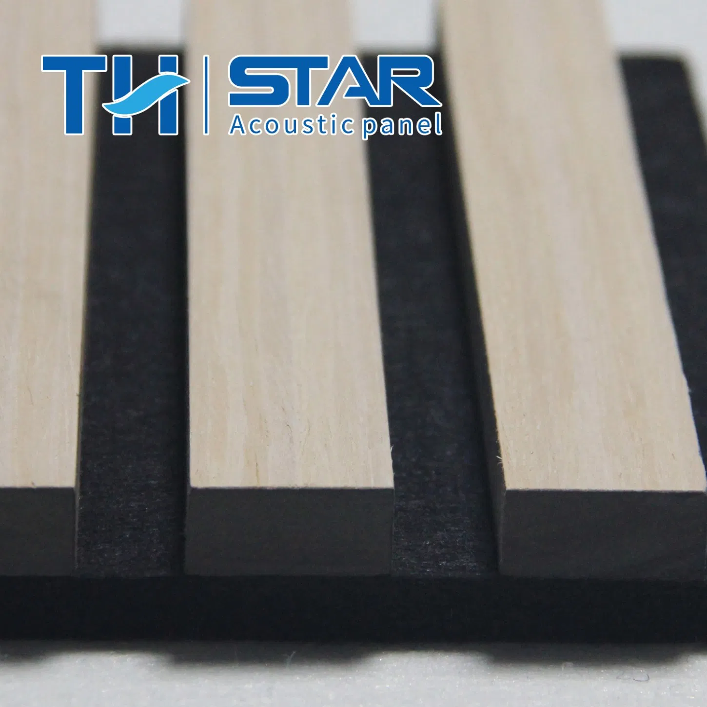 High Density Best Quality Wooden Veneer Slats with Fire Resistance Polyester Board Acoustic Foam Wall Panels Sound-Absorbing