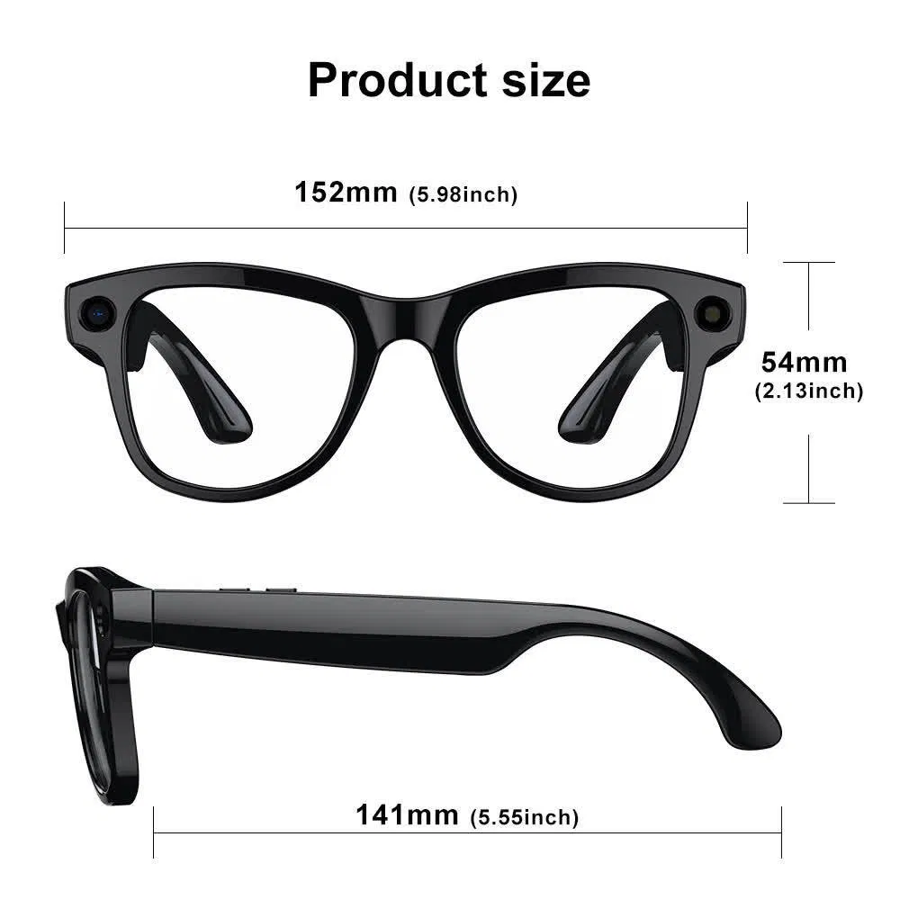 Factory Price Bluetooth Photochromic Glasses Audio Waterproof Music Call Ai Assistance Smart Glasses with Camera