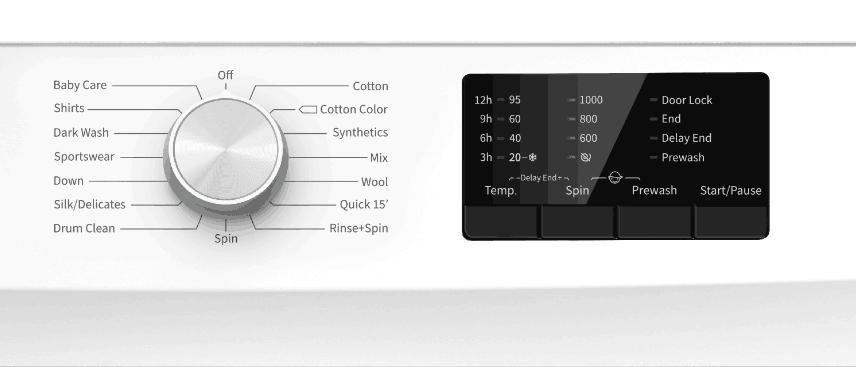 Smeta Fully Automatic Best Large Capacity 10kg Home Washing Machine and Dryer