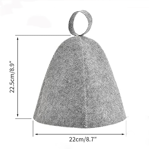 Customized Embroidery 100% Australian Wool Felt Sauna Bodies Hat