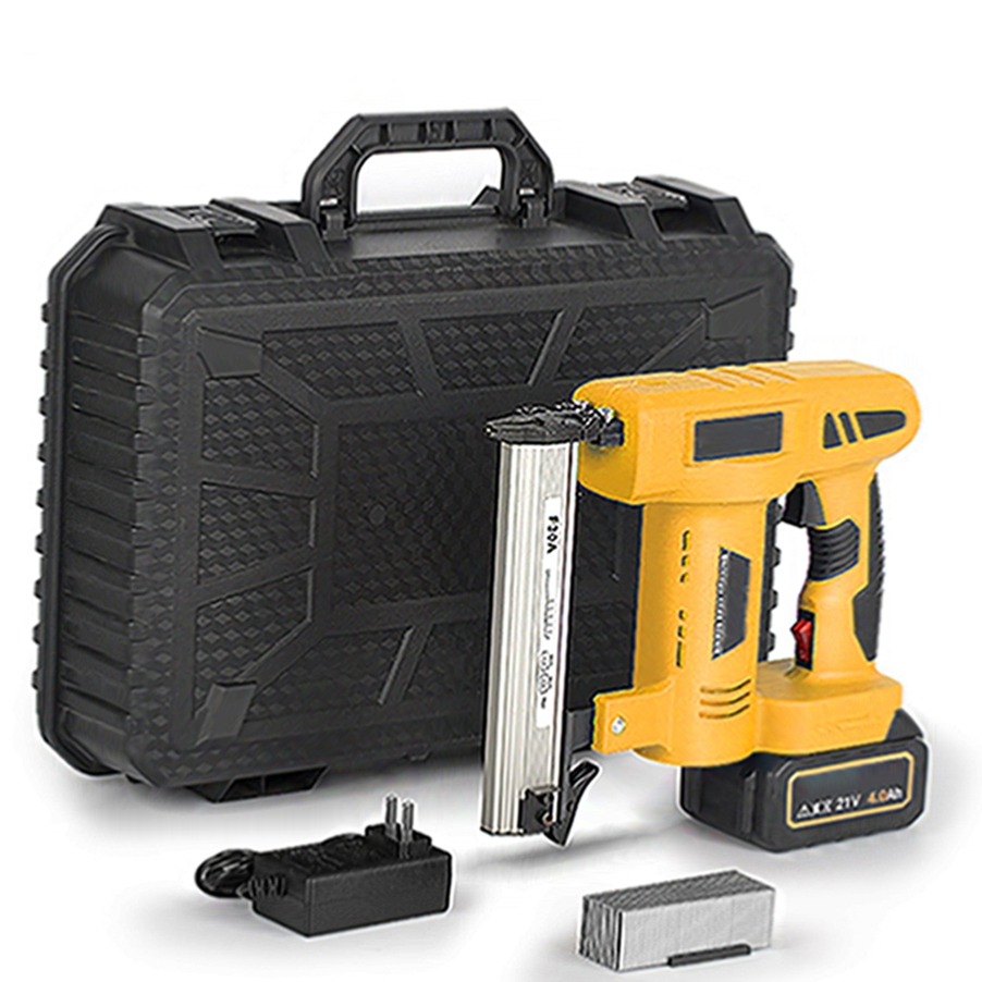 Cordless Nail Gun for Woodworking Projects with Battery and Charger