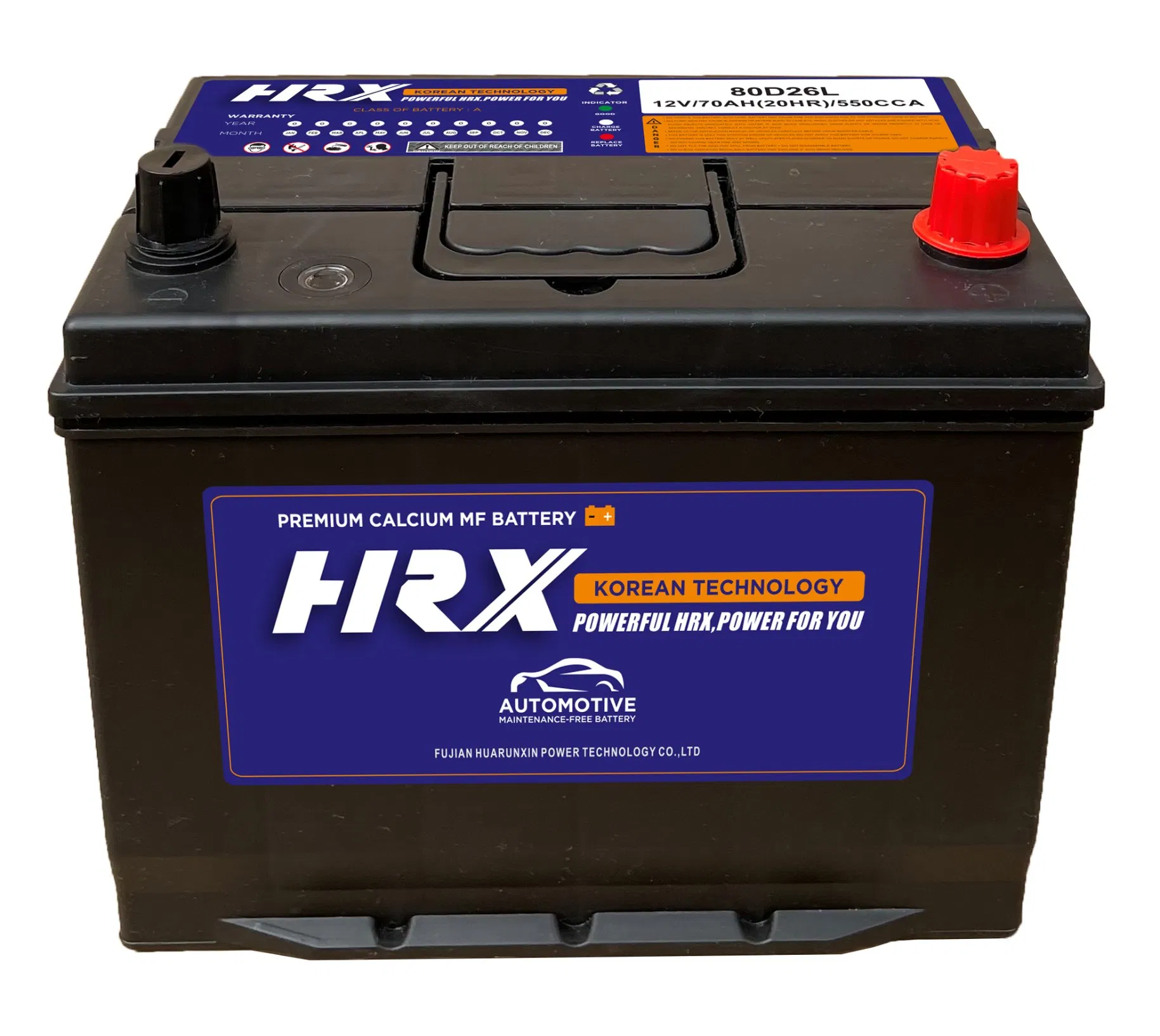 Maintenance Free Automotive Battery 80D26 12V 70Ah